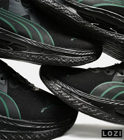 کفش کتانی ورزشی مشکی سبز مردانه PUMA