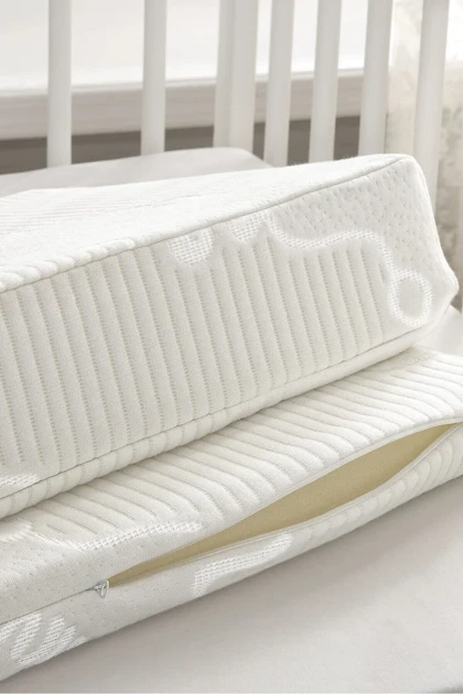 بالش ضد رفلاکس نوزاد Yataş Mini مدل Milky ویسکوز - سفید