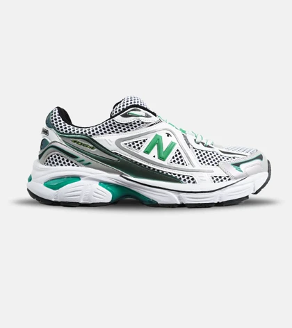 کفش کتانی بزرگ پا طوسی سفید سبز NEW BALANCE 1064 V.2