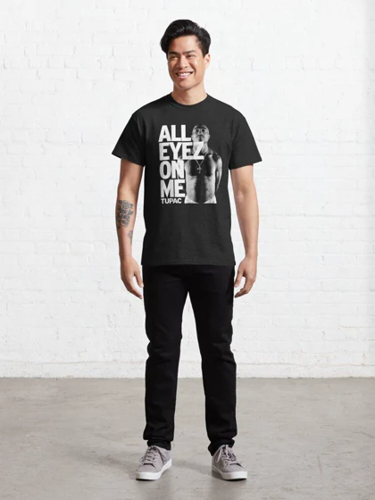 تیشرت لانگ 2PAC طرح All Eyez On Me Classic T-Shirt کد 190251