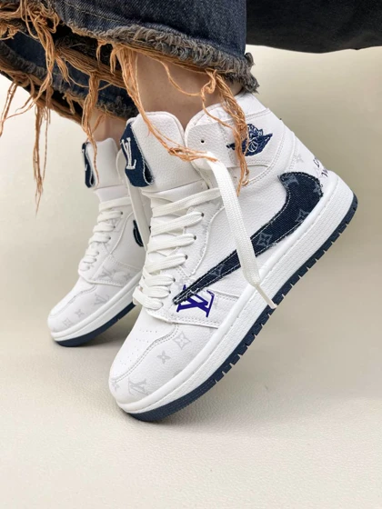کتانی ونس ساق‌دار زنانه تراویس طر لوی ویتون NIKE کد 1638