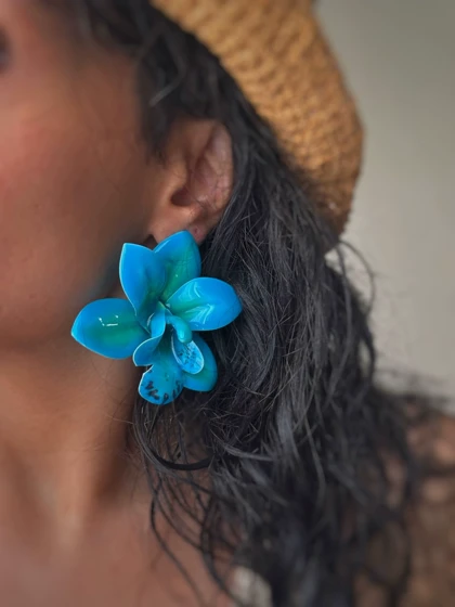 گوشواره گل ارکیده