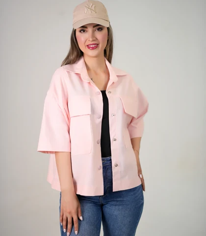 شومیز باکسی لینن کد 1327