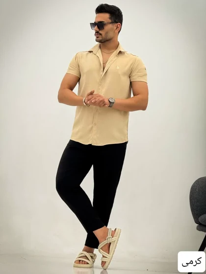 پیراهن مردانه کوتاه پلو_کد4259