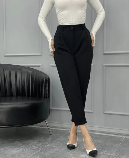شلوار زنانه مام پاکتی کد 5137