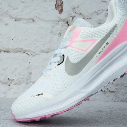 کفش کتانی زنانه نایک ایر زوم سفید صورتی (Nike Air Zoom) کد 3013