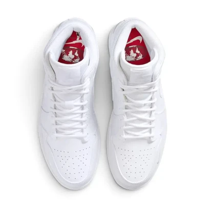 کتانی ویتنامی نایک ایر جردن ساق‌دار یورو تور سفیدNike Air Jordan 1 Mid SE Euro Tour White Red