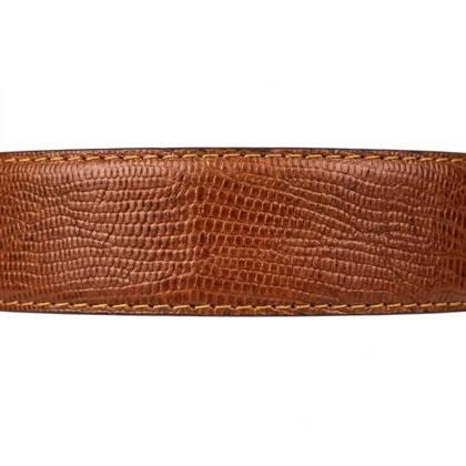 کمربند مردانه ریلی چرم طبیعی مدل Lizard Leather