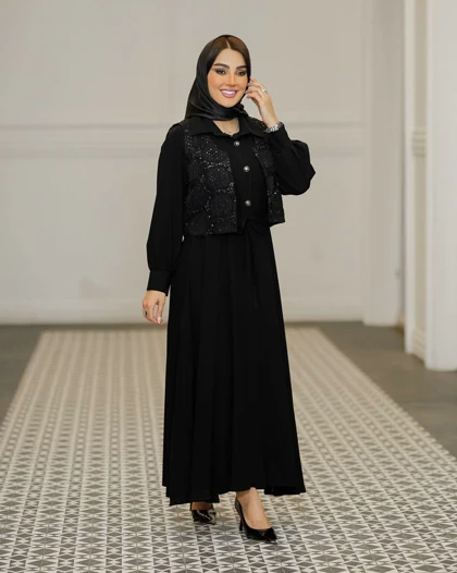 کت سارافون سنگدوزی شده بادست ( ژیله پیراهن محرم)