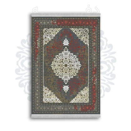 فرشینه از جنس پارچه هازان مخمل ترک طرح سنتی و مدرن برند دفه کد DAMG59