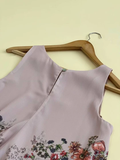 تاپ کرپ حریر دو لایه کد 1824