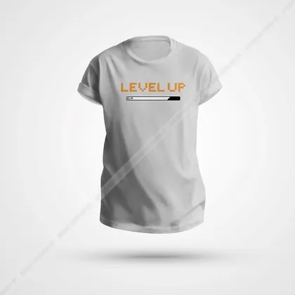 تیشرت گیمینگ طرح Level Up