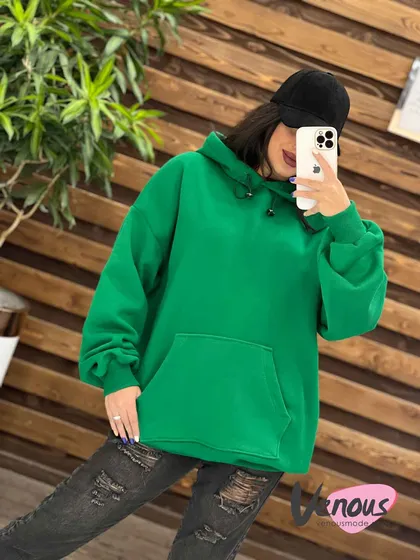 هودی کلاهدار ساده