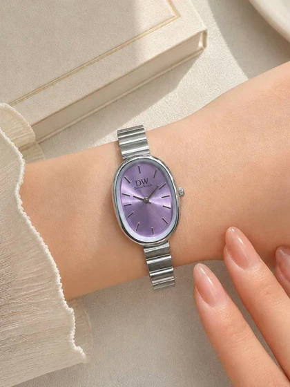 ساعت مچی زنانه بیضی DW کد W509