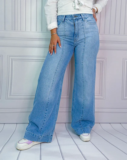 خرید شلوار نیم بگ فریا آبی روشن زنانه Freya Light Blue Semi Baggy Jeans کد 912800