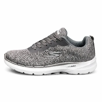 کفش کتانی مردانه مدل اسکیچرز زیره ماساژوری طوسی روشن Skechers