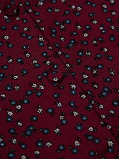 تونیک زنانه سایز بزرگ کرپ طرحدار آستین بلند 50103