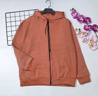 سویشرت کلاهدار داخل کرکی مدل ویانا کد 40201