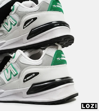 کفش کتانی مردانه سفید سبز NEW BALANCE yg niubailun مدل 4703