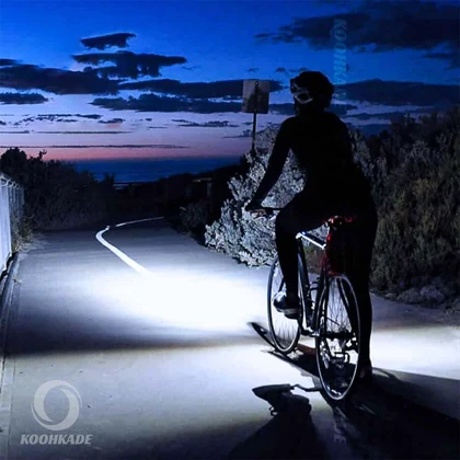 چراغ جلو دوچرخه بوق دار شارژی NITRO