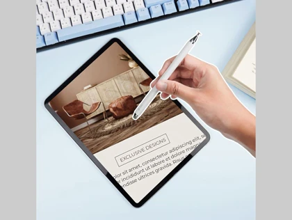قلم لمسی دو سر کوتتسی Coteetci Triangular double-head capacitive pen 62002