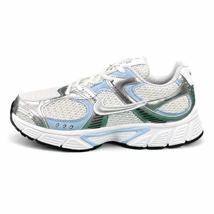 کفش کتانی مردانه رانینگ مدل نایکی V5 سفید آبی طوسی Nike V5