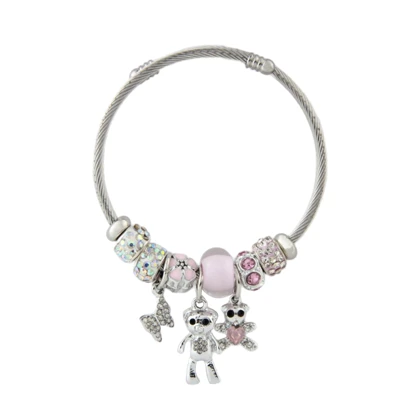 دستبند دخترانه مدل پاندورا تدی