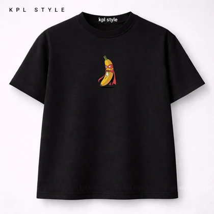 تیشرت باکسی 100٪ پنبه با چاپ مینیمال | کد 1341