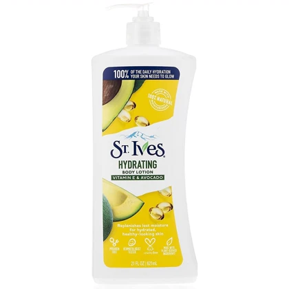 لوسیون بدن سنت ایوز St. Ives دارای ویتامین E و آووکادو حجم 621ml