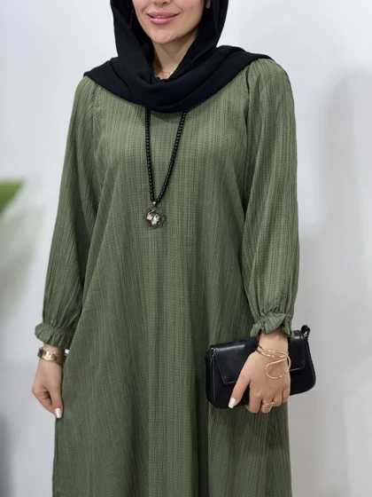 پیراهن مانتویی آوا (ایراددار)