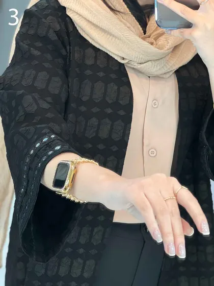 مانتو کتی آستین پولک دوزی