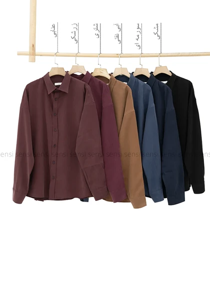 پیراهن مردانه آستین بلند سیلک کد20000065