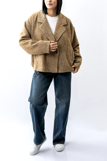 کت بیسیک یقه برگردان زنانه