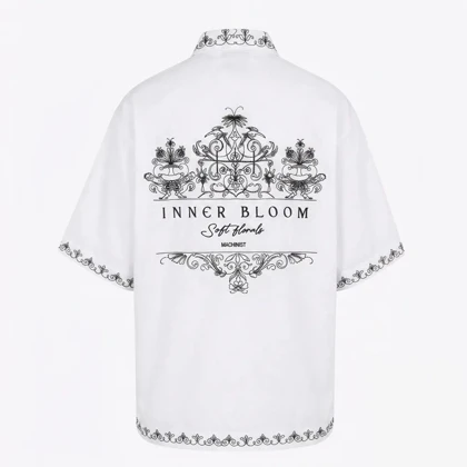 پیراهن باکسی گلدوزی طرح inner bloom برند Machinist
