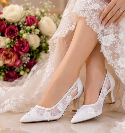 کفش عروس مدل هانیستا کد 17498