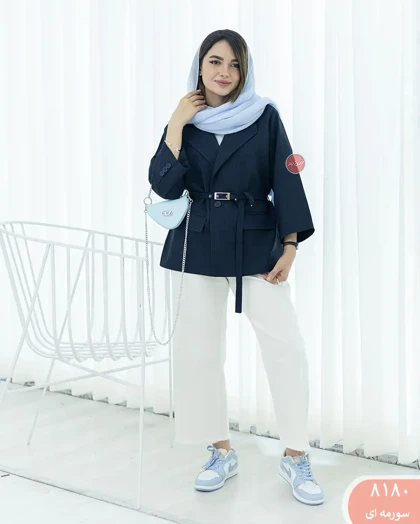 کت کمربندپانچی 8180