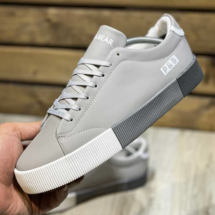 کفش روزمره و راحتی مردانه مدل pull&bear رنگ طوسی