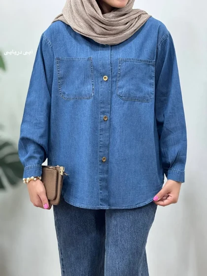 مانتو جین کاغذی بهنوش(ایراد دار)