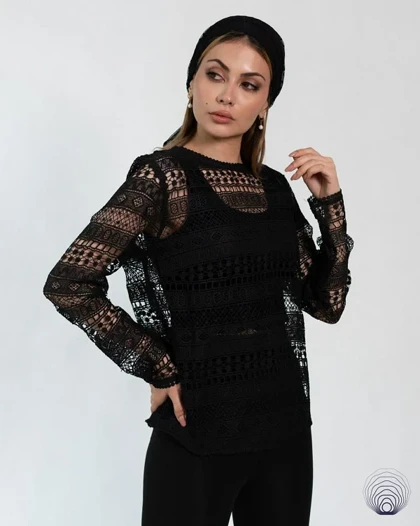 شومیز دانتل مجلسی زنانه