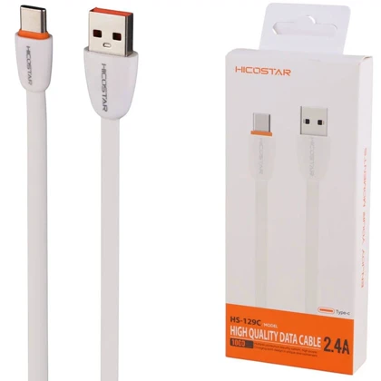 کابل تایپ سی هایکواستار Hicostar مدل HS-129C جریان 2.4 آمپر 1 متر