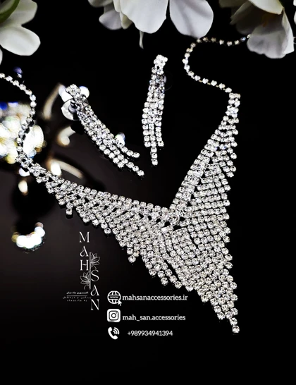 نیم ست زنانه نگینی تصویر دوم کد 09