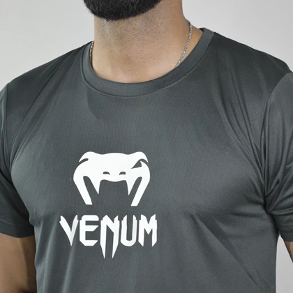 تیشرت اسپرت ونوم مدل HS-1157 طوسی تیره