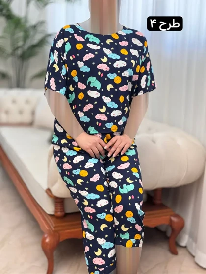 تیشرت شلوارک نخی 3143