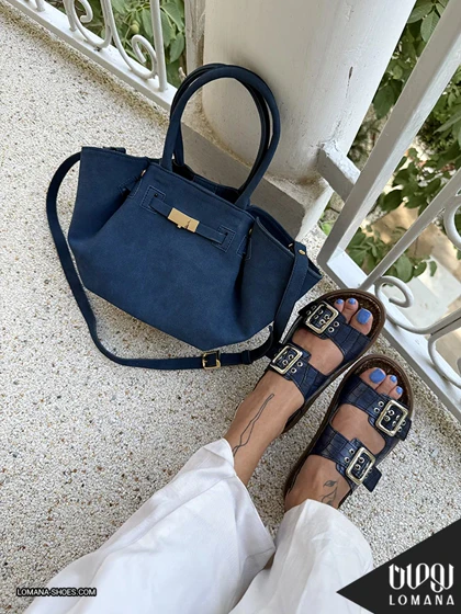 ست کیف نازان و صندل دوسگک چوب پنبه لومانا