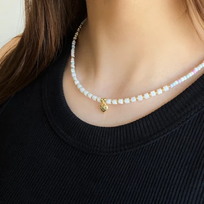 گردنبند منجوقی قلب D34