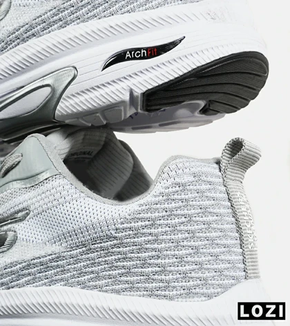 کفش کتانی طبی ورزشی طوسی SKECHERS archfit مدل 7435