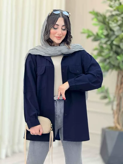 مانتو دو جیب پاکتی نفس