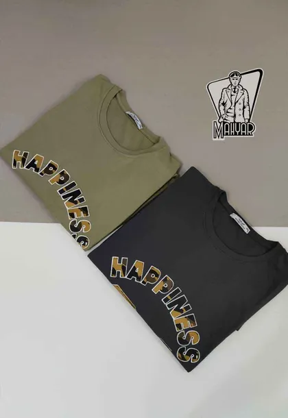 تیشرت سایز بزرگ HAPPINESS