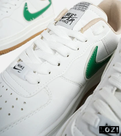 کفش مردانه و زنانه سفید سبز NIKE AIR FORCE