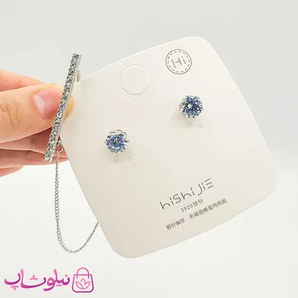 گوشواره دخترانه نامتقارن آویزدار
